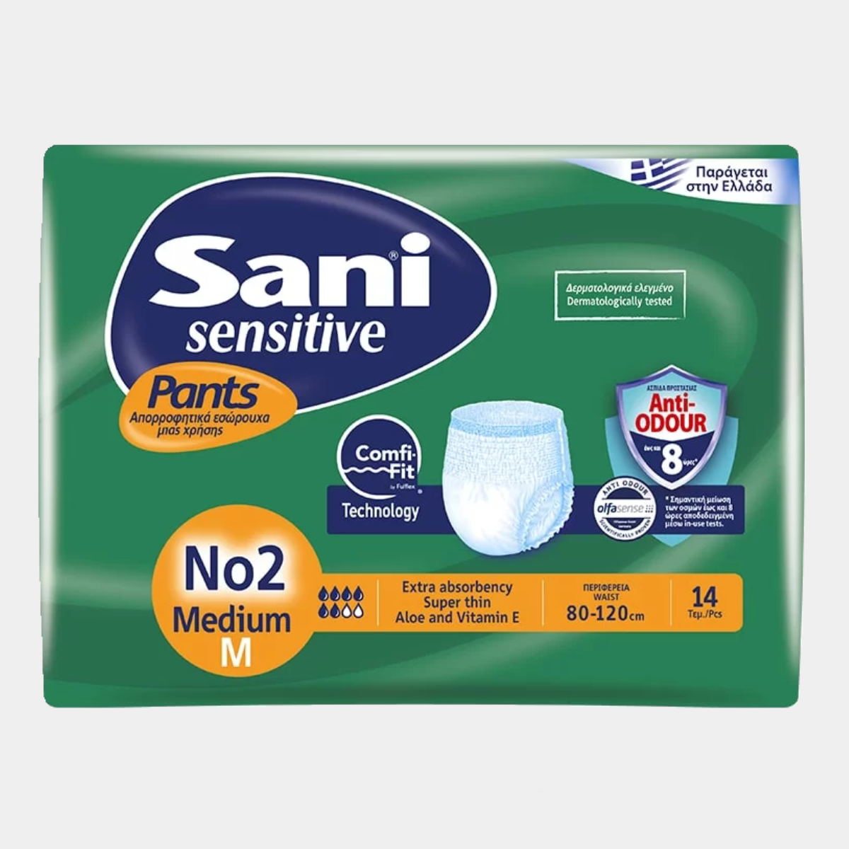 حفاضات شورت سانى  14 قطعة ( M )